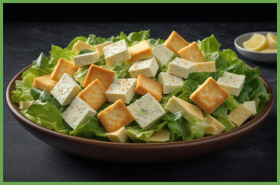 Приготовление салата Цезарь. Лайфхаки